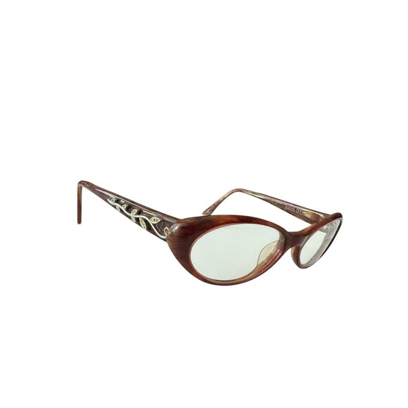 Judith Leiber Luxury Cat Eye Eyeglass Frames JL1351 Tortoise w/ Swarovski Vine main image 7